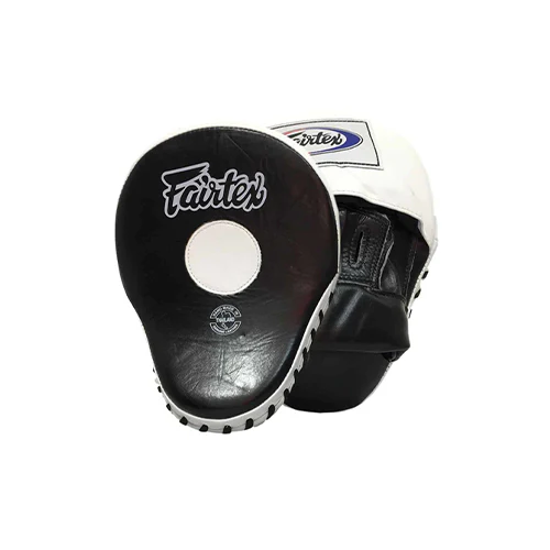 Fairtex FMV9 Ultimate Contoured Focus Mitts - Black/White - Image 2