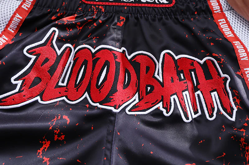 Fluory Bloodbath Muay Thai Shorts Black - Image 3