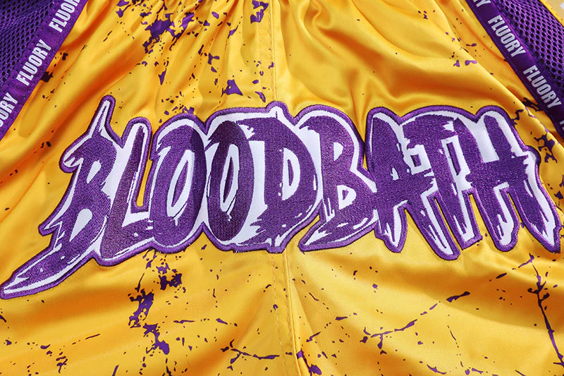 Fluory Bloodbath Muay Thai Shorts Purple - Image 3