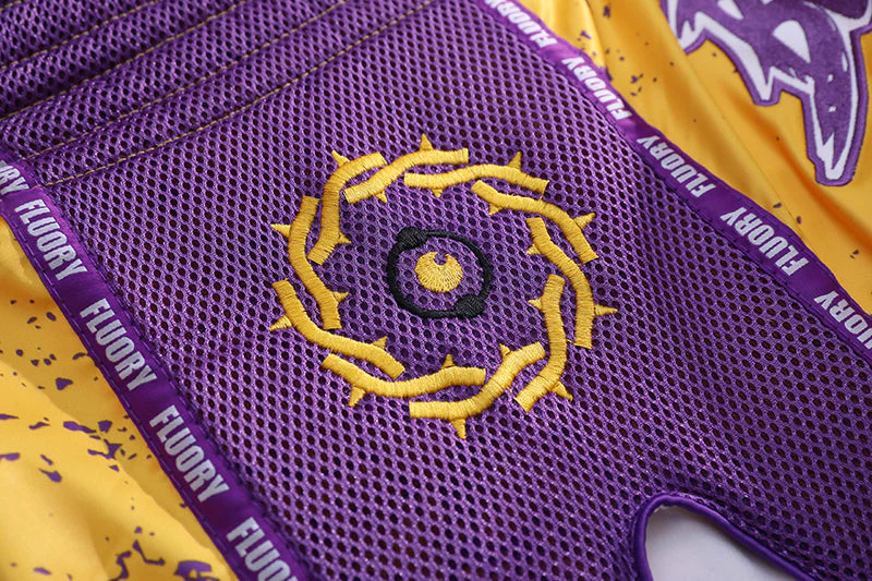 Fluory Bloodbath Muay Thai Shorts Purple - Image 7