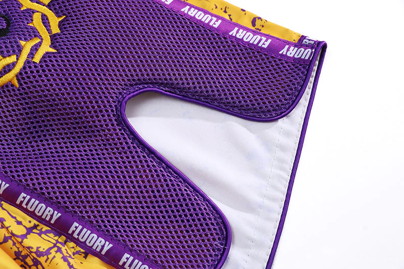 Fluory Bloodbath Muay Thai Shorts Purple - Image 8
