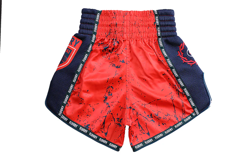Fluory Bloodbath Muay Thai Shorts Red - Image 2