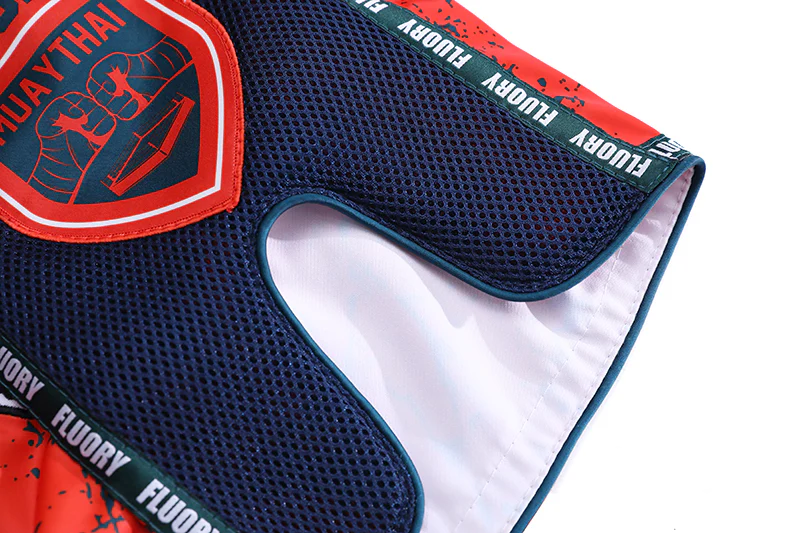 Fluory Bloodbath Muay Thai Shorts Red - Image 7