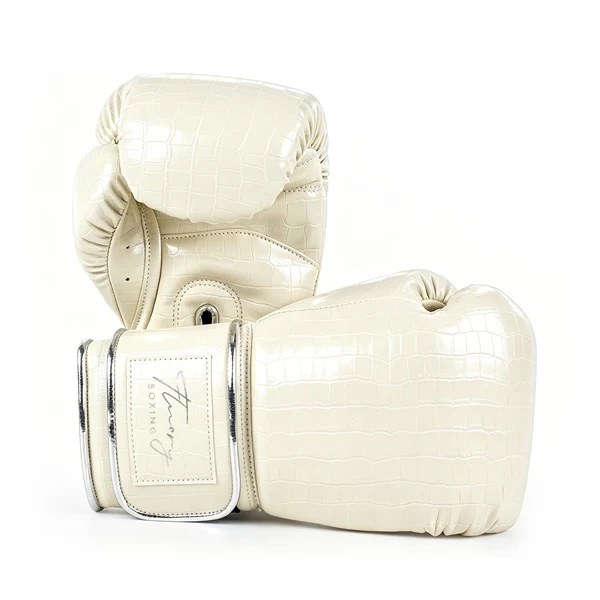 Fluory Crocodile Boxing Gloves Cream