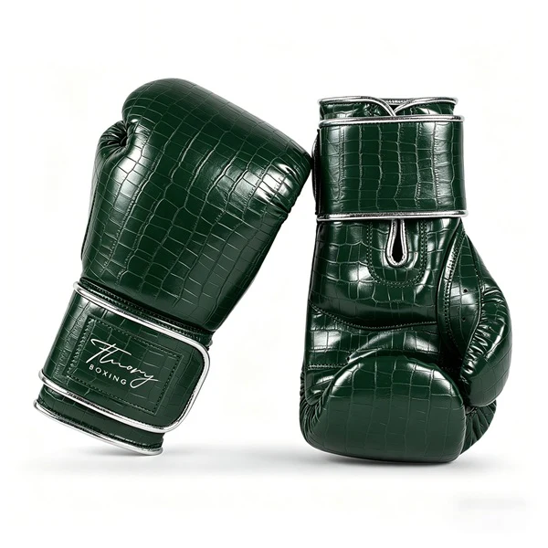 Fluory Crocodile Boxing Gloves Green - Image 3