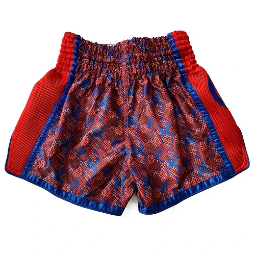 Fluory Eternity Snake Retro Muay Thai Shorts Red - Image 2