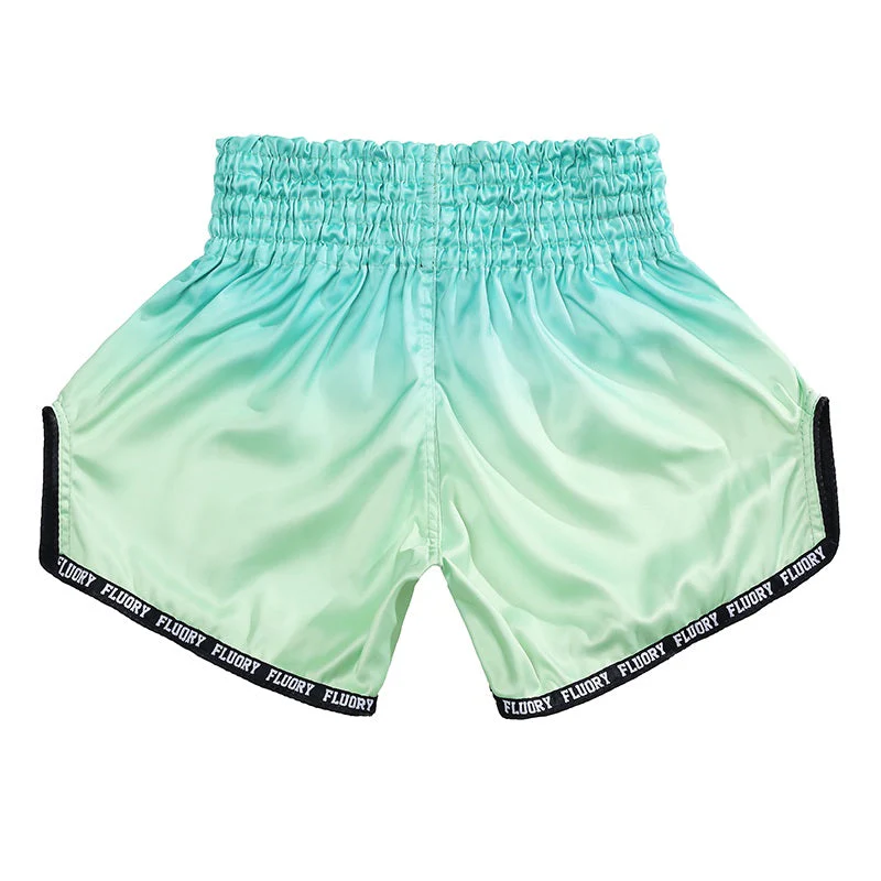 Fluory Fade Muay Thai Shorts Green - Image 2