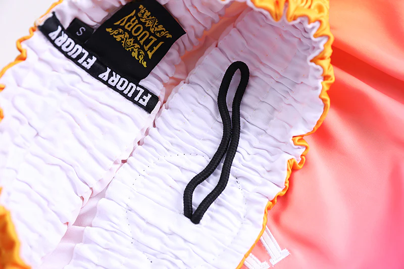 Fluory Fade Muay Thai Shorts Orange - Image 5
