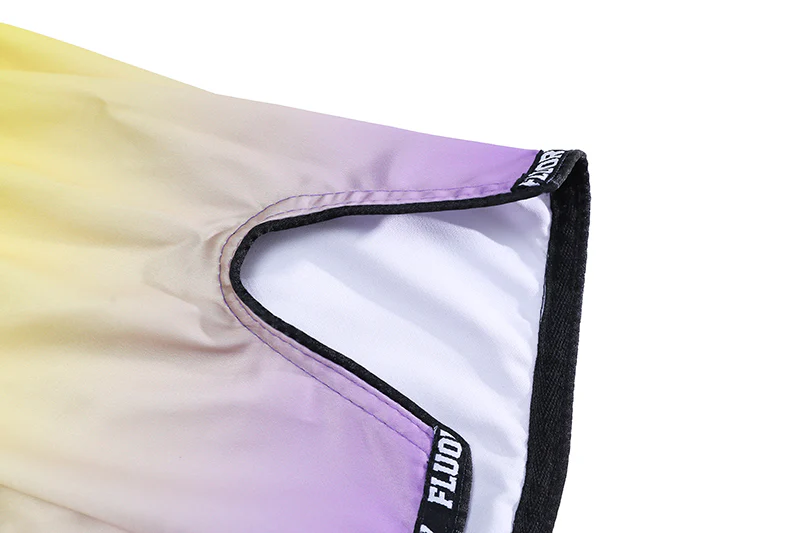 Fluory Fade Muay Thai Shorts Yellow - Image 5