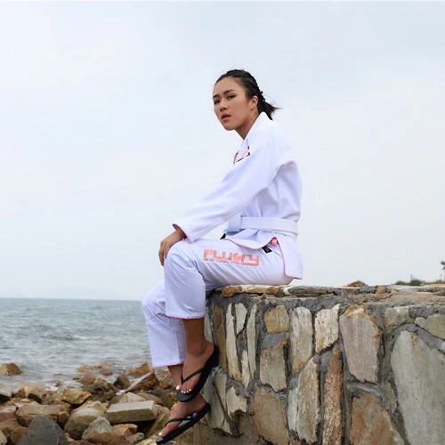 Fluory Grappling Butterfly BJJ Gi White - Image 3