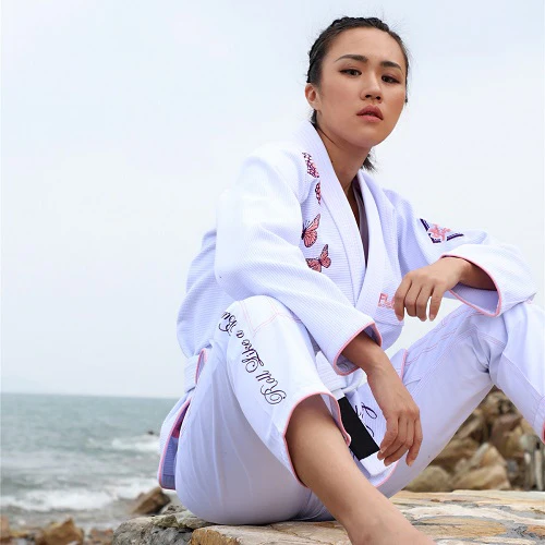 Fluory Grappling Butterfly BJJ Gi White - Image 4