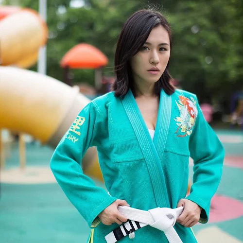 Fluory Grappling Kio Fish BJJ Gi Green - Image 4