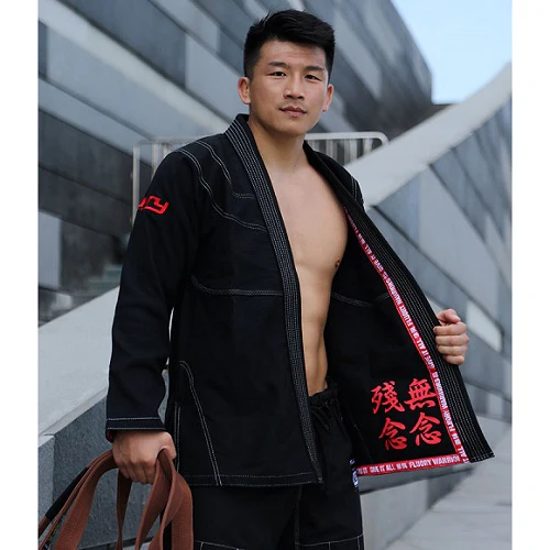 Fluory Grappling No Regret BJJ Gi Black - Image 4