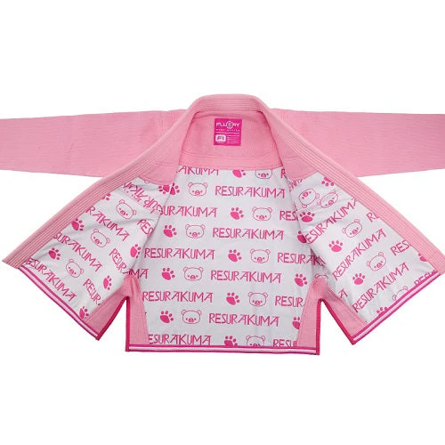 Fluory Grappling Resurakuma Kids BJJ Gi Pink - Image 2