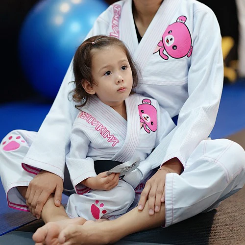 Fluory Grappling Resurakuma Kids BJJ Gi White - Image 3