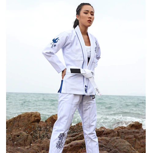 Fluory Grappling White Crane BJJ Gi White - Image 3
