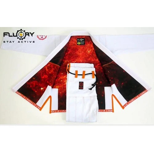 Fluory Grappling Inferno BJJ Gi White - Image 5