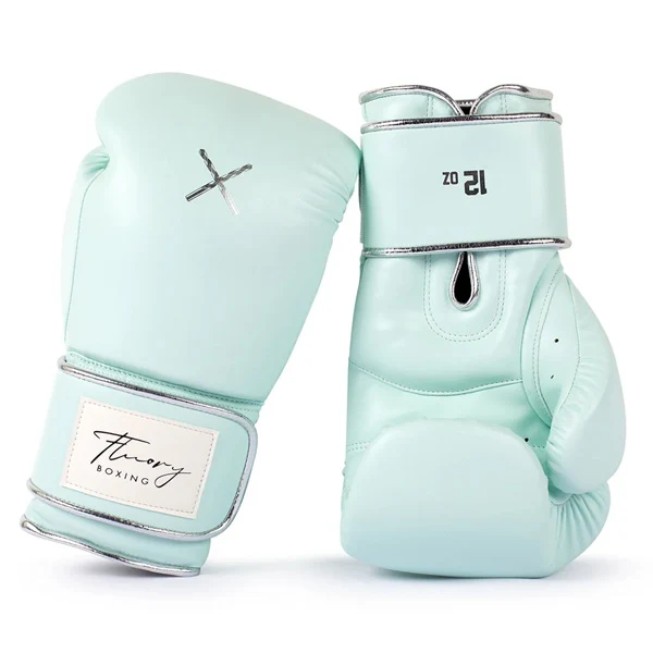 Fluory Premium Boxing Gloves Pastel Blue - Image 3