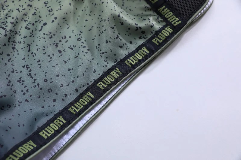 Fluory Rebellion Muay Thai Shorts Green - Image 5