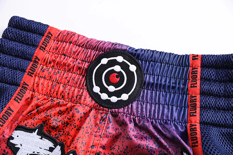 Fluory Rebellion Muay Thai Shorts Red - Image 4