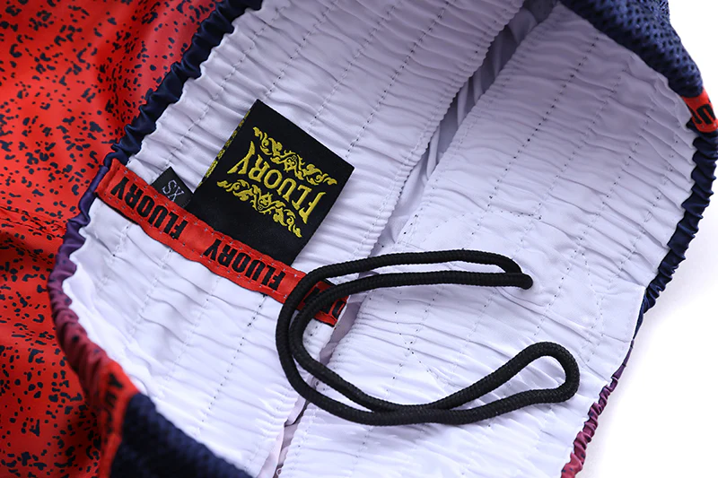 Fluory Rebellion Muay Thai Shorts Red - Image 5