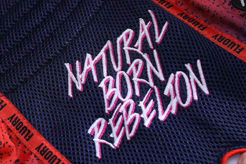 Fluory Rebellion Muay Thai Shorts Red - Image 6