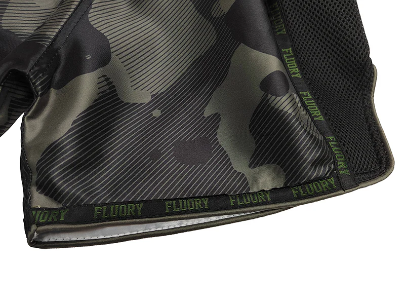 Fluory Stealth Muay Thai Shorts Green - Image 4