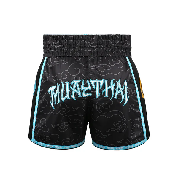Fluory Tiger Muay Thai Shorts Black - Image 4
