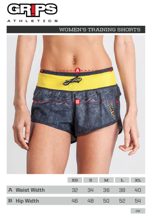 Grips Womens Functional Training Shorts Black Magma - Image 4