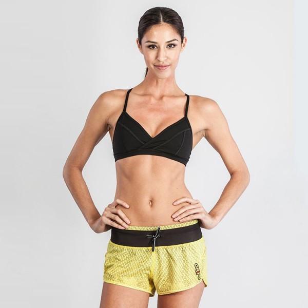 Grips Womens Functional Training Shorts Yellow Dragon - Image 3