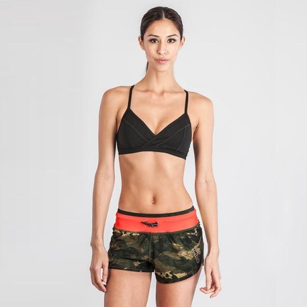 Grips Womens Funtional Training Shorts Green Camo - Image 3