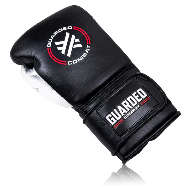 Guarded Combat Calibre Pro Boxing Gloves Strap Black-Chrome - Image 2