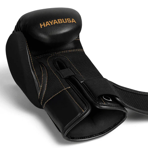 Hayabusa E1 Boxing Gloves Black-Gold - Image 2