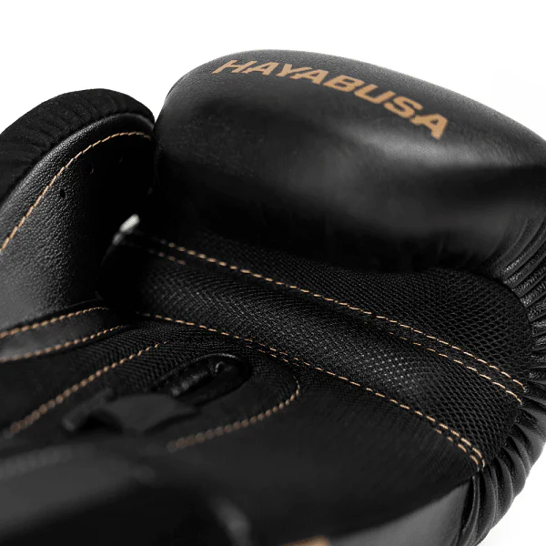 Hayabusa E1 Boxing Gloves Black-Gold - Image 3