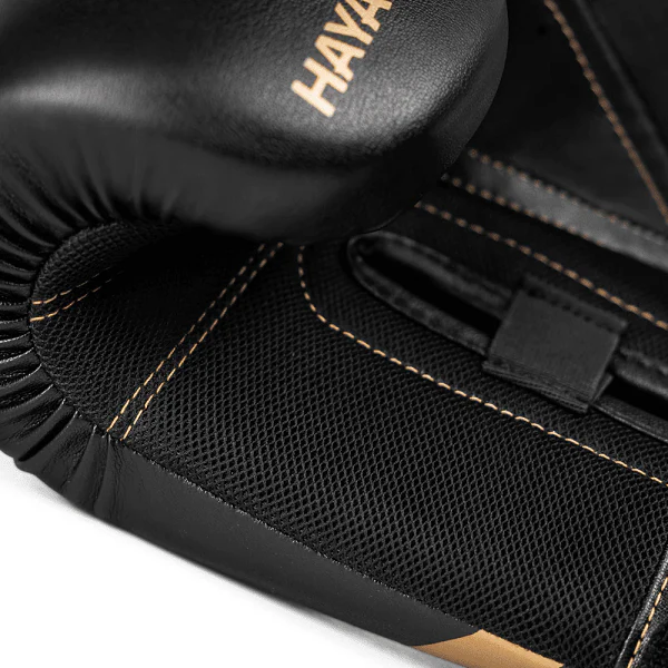 Hayabusa E1 Boxing Gloves Black-Gold - Image 4