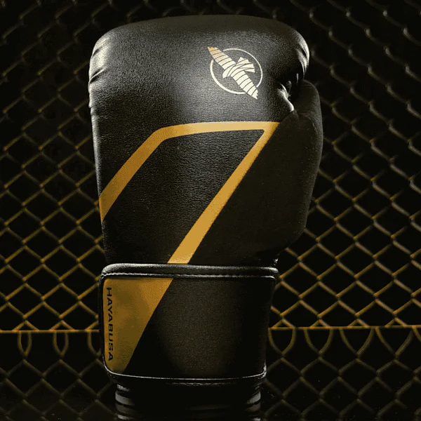 Hayabusa E1 Boxing Gloves Black-Gold - Image 5