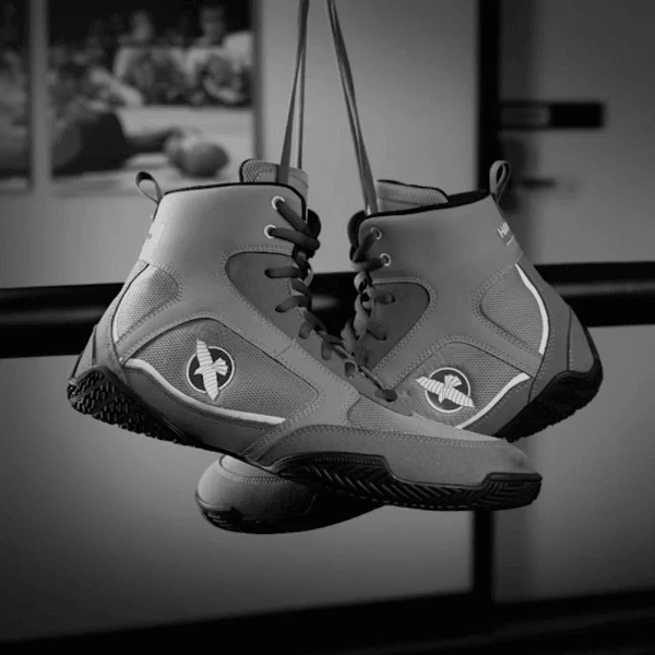 Hayabusa Grey Pro Boxing Shoes - Image 3