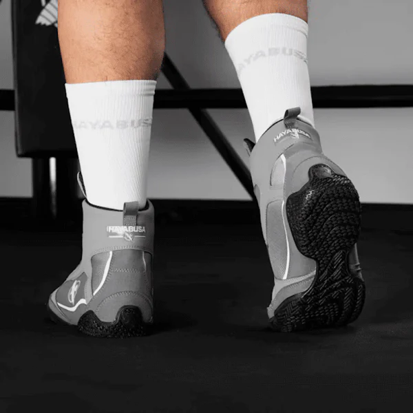 Hayabusa Grey Pro Boxing Shoes - Image 5