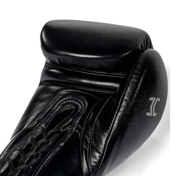 Hit N Move Suvari Horse Hair Lace Up Boxing Gloves Black - Image 4