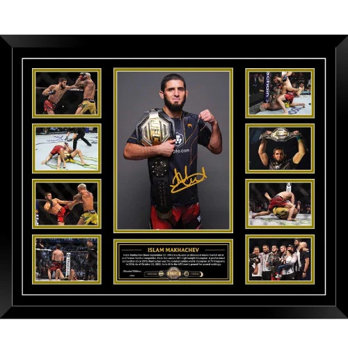 Islam Makhachev UFC Signed Photo Framed Limited Edition