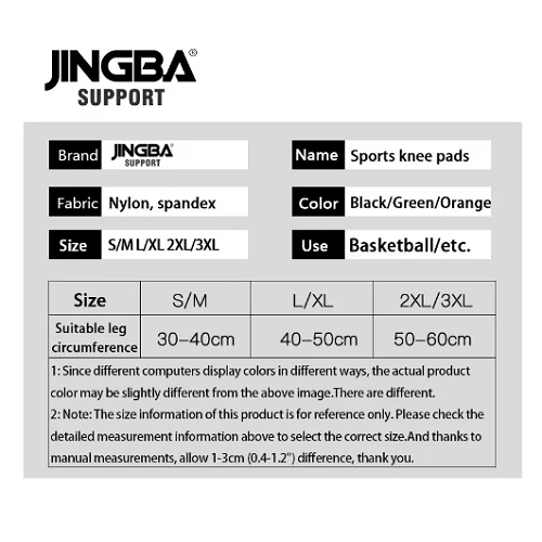 Jingba Support Elastic Nylon Knee Sleeves 1 pair - Image 5