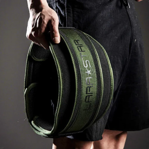 Lara Star Weightlifting Belt Army Green - Image 5