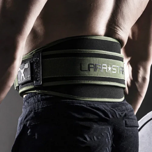 Lara Star Weightlifting Belt Army Green - Image 6