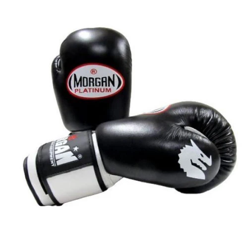 Morgan V2 Platinum Leather Boxing Gloves - Image 2