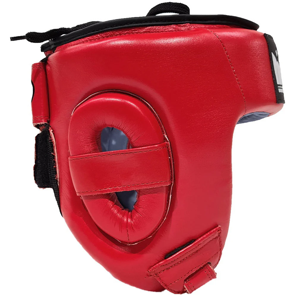 Morgan Boxing Leather Open Face Headgear - Image 3