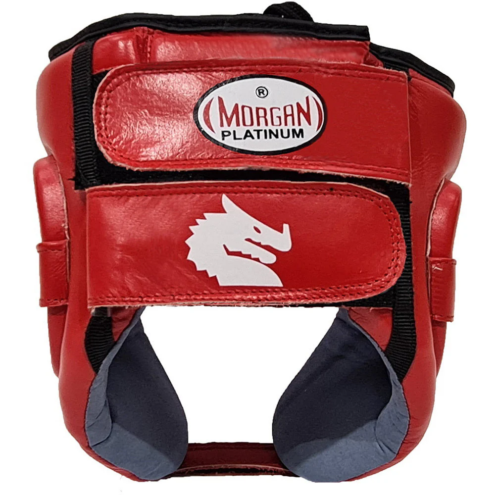 Morgan Boxing Leather Open Face Headgear - Image 5