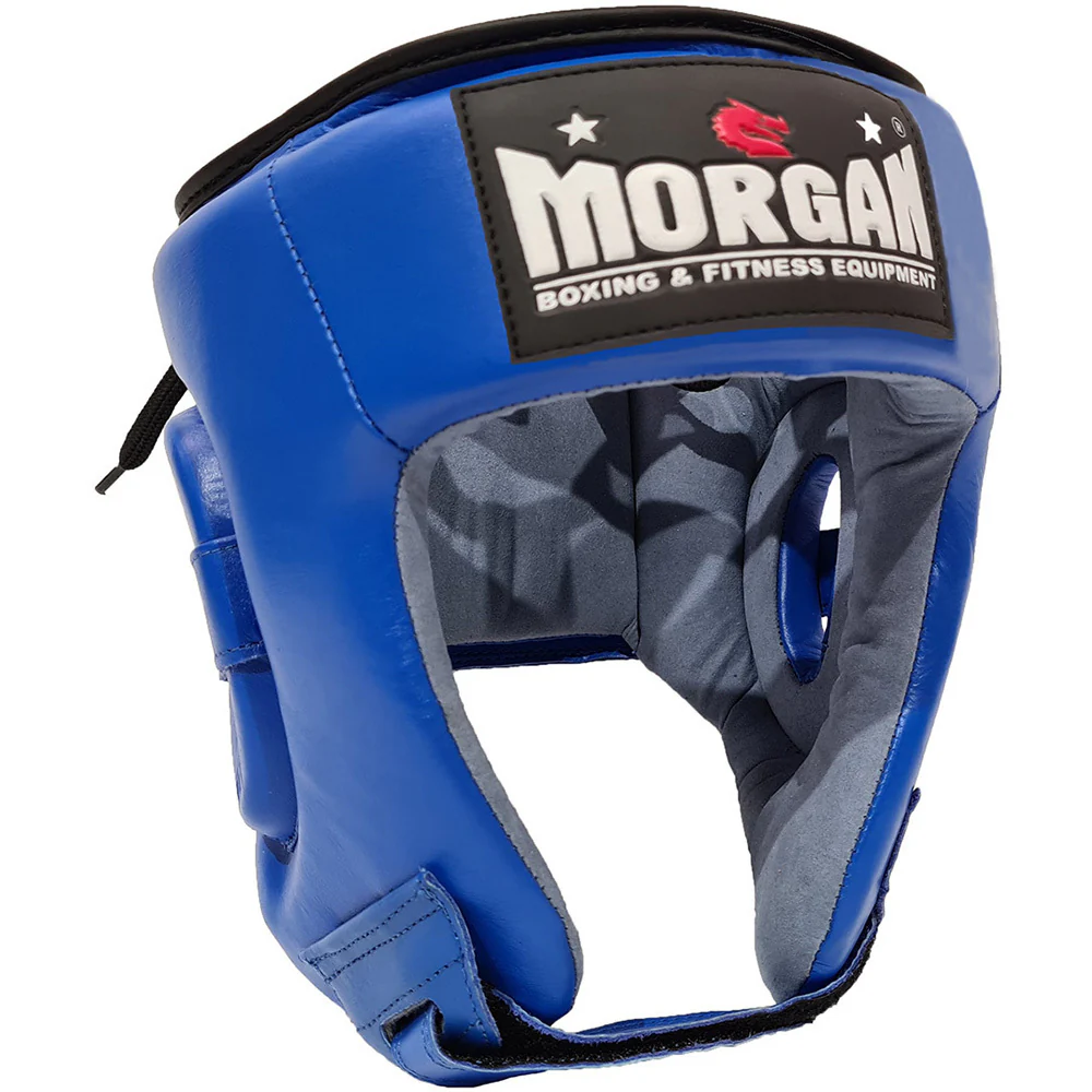 Morgan Boxing Leather Open Face Headgear - Image 6