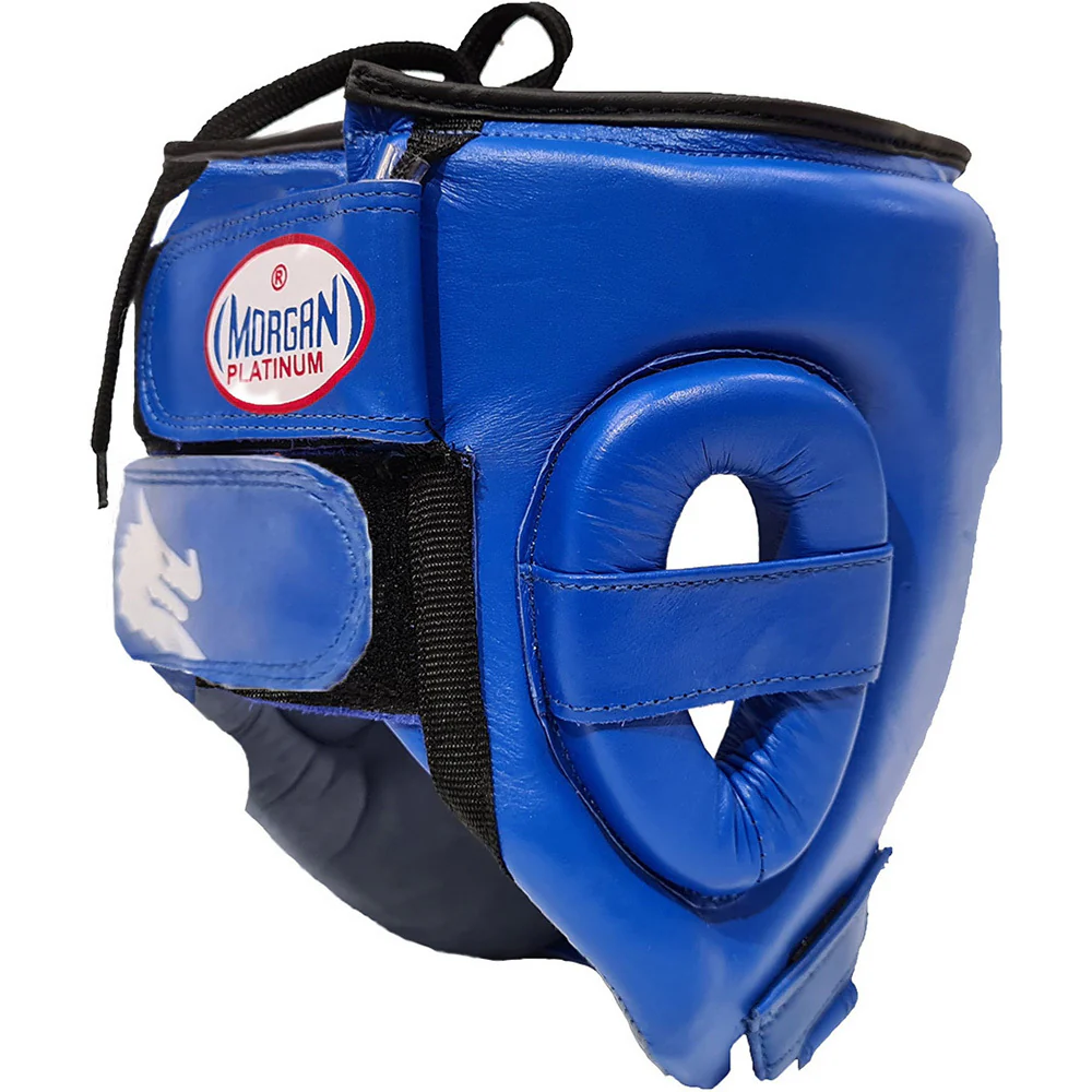 Morgan Boxing Leather Open Face Headgear - Image 8