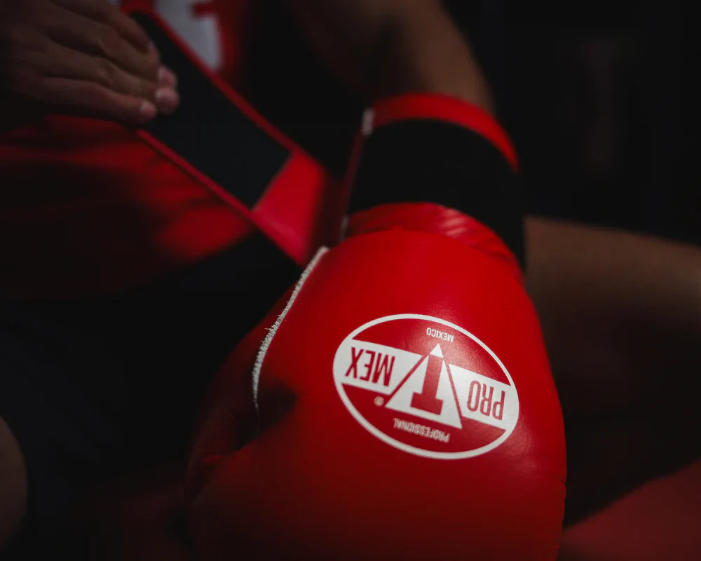 Pro Mex Professional Edge Boxing Gloves - Red - Image 6