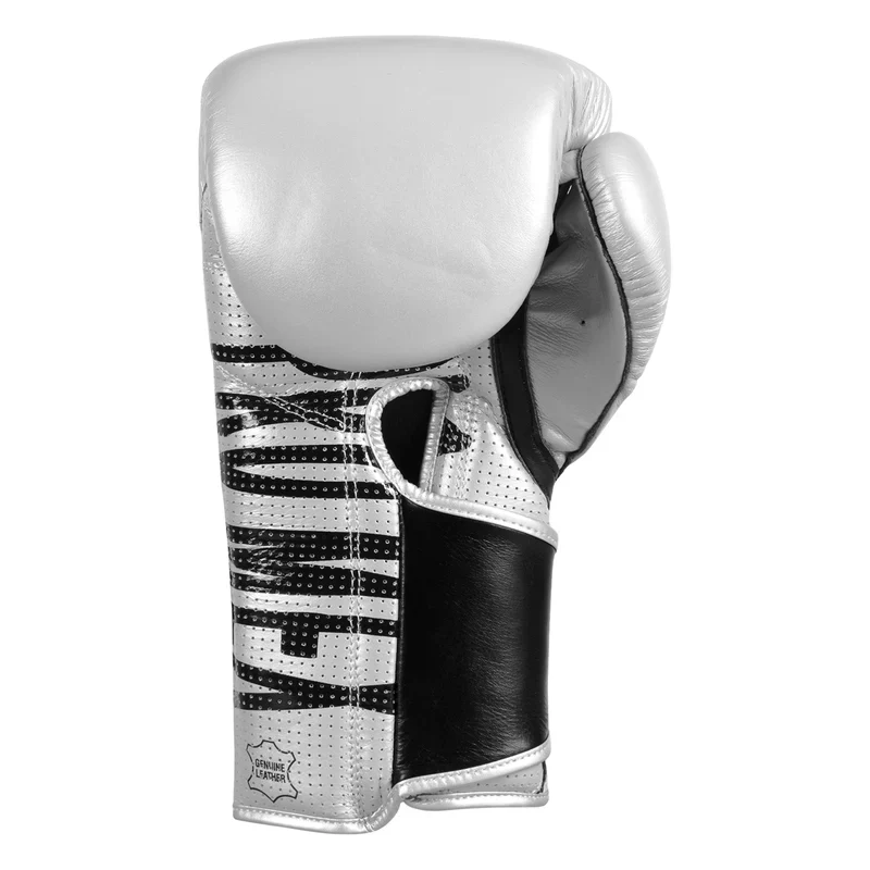 Pro Mex Professional Edge Boxing Gloves - Silver - Image 4